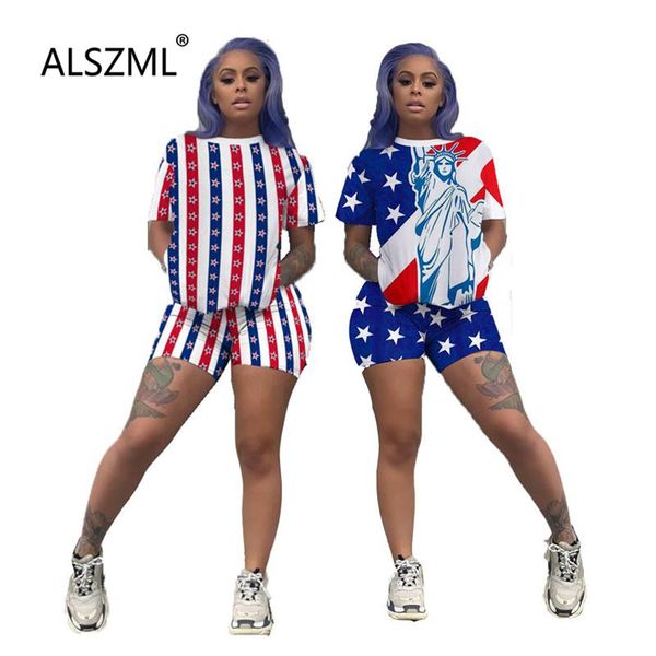 

women's tracksuits women o neck print and shorts set summer short sleeve 2 pieces outfits lady casual track suit, Gray