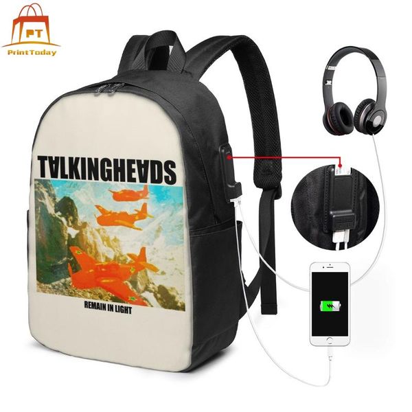 

backpack punk rock backpacks teenage print bag men - women travel trending bags