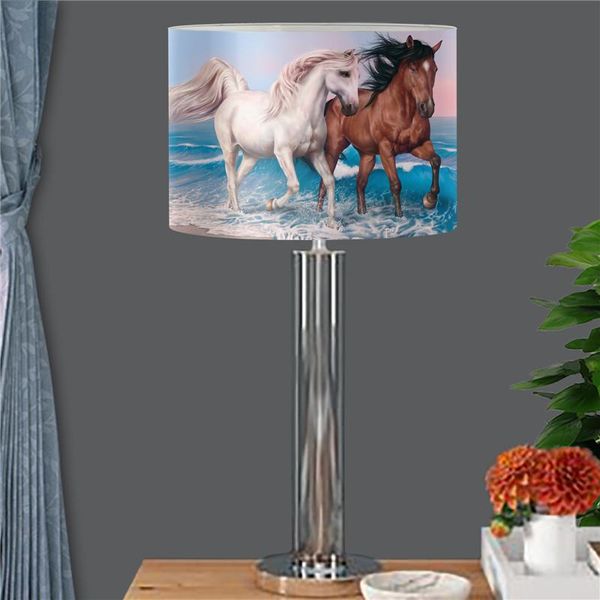 

lamp covers & shades 3d horse print shade cover for table floor light bedside lampshade home bedroom living room decor accessories
