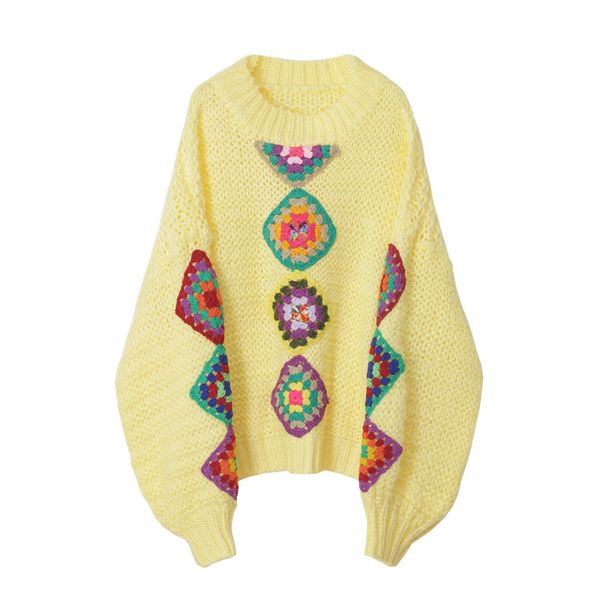 

women's sweaters winter fashion women craft crochet pullover sweater b226 auvd, White;black