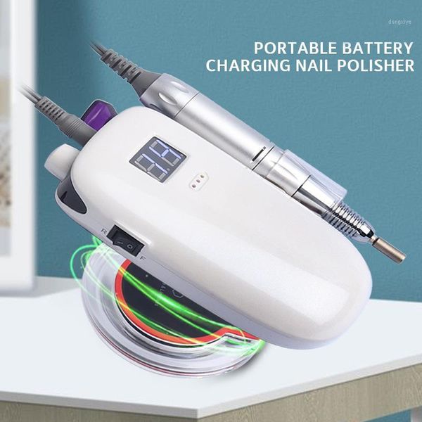 

portable nail drill machine 36w rechargeable manicure electric polisher file gel remover art tools for bits1
