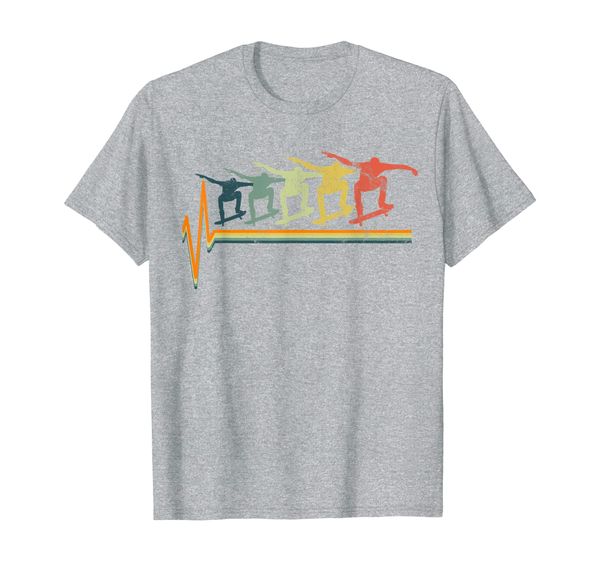 

skateboard t-shirt skater tshirt heartbeat love gift tee, White;black