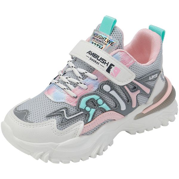 

2021 autumn kids sneakers girls shoes boys fashion casual children sports shoes for girl running child shoes chaussure enfant, Black