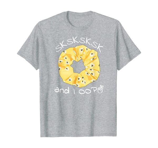 

sksksk and i oop yellow scrunchies gift idea for teen girls t-shirt, White;black
