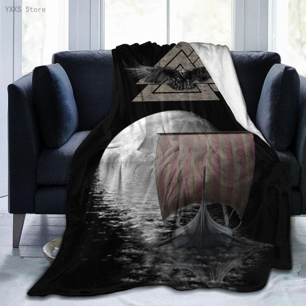

blankets vikings 3d cartoon sherpa blanket warm super soft flannel office nap bedspread sofa bedding plush quilt plaids 291780619