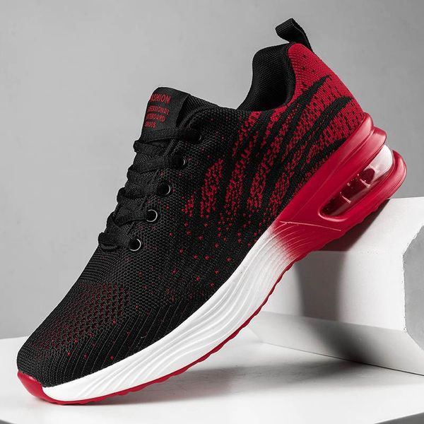 

wholesale sports running shoes men's low-black white red grey men casual cushion outdoor jogging walking size 39-45