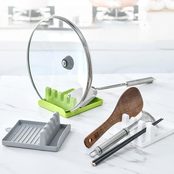 

kitchen spoon holders fork spatula rack plastic chopsticks non-slip storage with drip pad cooking utensil shelf organizer & organization