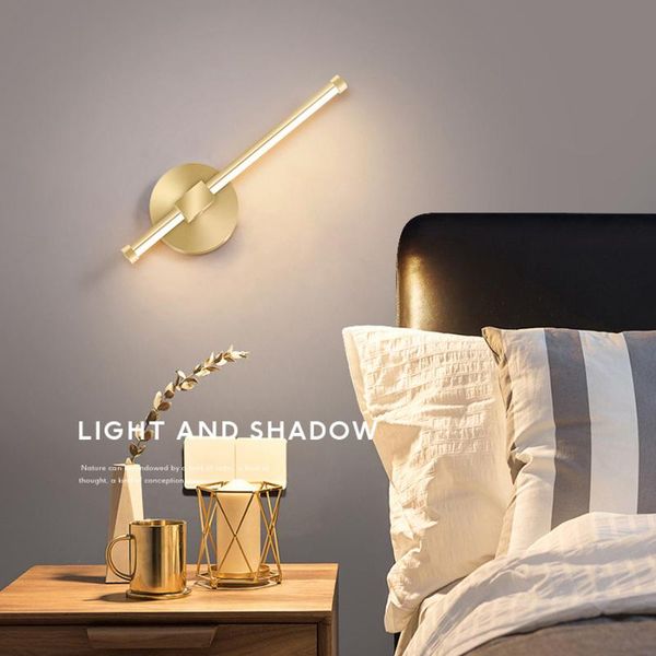 

creative sconce lamps bedside lamp bathroom mirror light modern led wall fixture gold painted staircase lighting