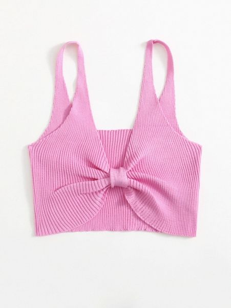 

knot detail knitted cover up b5a2#, White;black