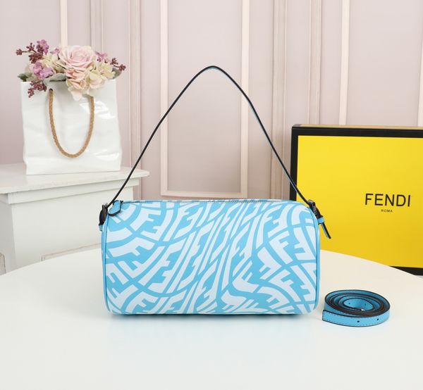 

fendi women's cross waist bag luxury handbag wallet cylinder bag fashion zipper