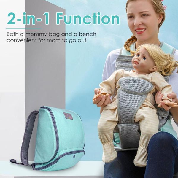 

diaper bags 2-in-1 multifunctional waist stool mommy bag baby carrier all year available mummy backpack