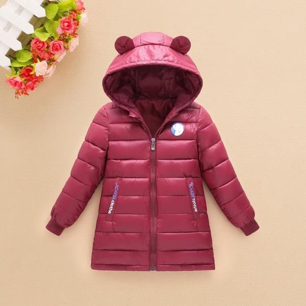 

autumn baby girls boys parka light c kids jacket hood white duck down coat winter children fall toddler outerwear, Blue;gray