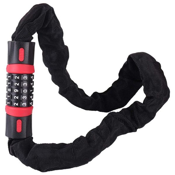 

bike locks lock, scooter lock with code, 5-digit combination 90cm