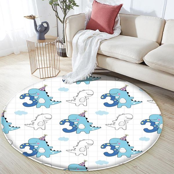 

carpets 2021 cute animal kids round rugs children's for baby home living room bedroom kitchen door floor bath mats carpet