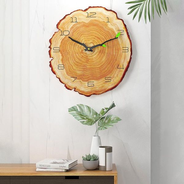 

inch vintage wooden wall clock modern design rustic retro home office cafe decoration art large watch clocks