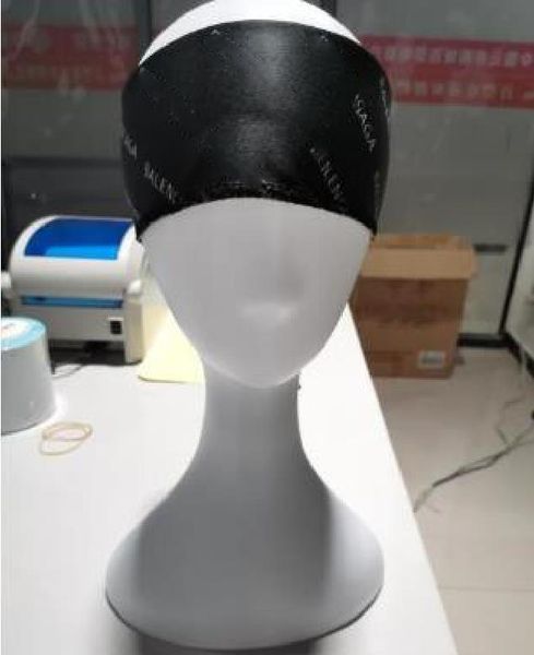 

designer cross headband for women fashion elastic chain printed chiffon hair bands girl turban head wraps gifts, Silver