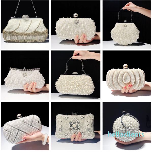 

women's clutch bag crystal pearl clutch purse luxury handbag embroidery evening bag for shoulder bag3