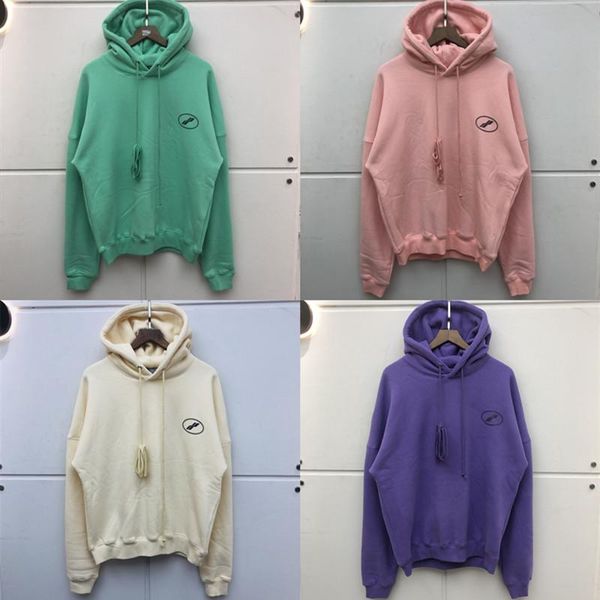 

men's hoodies & sweatshirts heavy fabric we11done hoodie men women streetwear welldone hoody pullover, Black