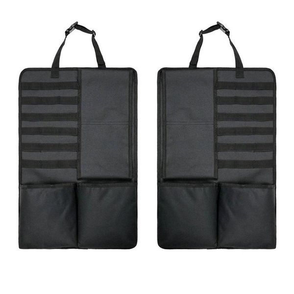 

outdoor bags 2021 2pcs car tactical hanging bag front seat back black waterproof suitable travel activities accessories