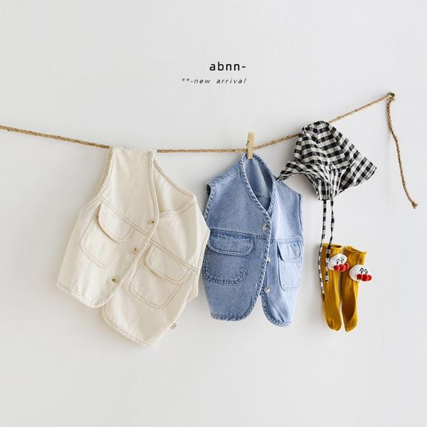 

waistcoat 2021 spring boys and girls baby denim vest comfortable outer jacket toddler girl clothes, Camo