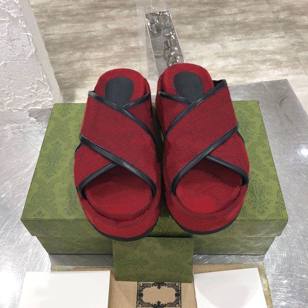 

women slippers fashion sandals beach thick bottom slipper platform alphabet lady flat slides q-195, Black