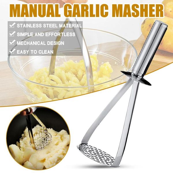 

stainless steel garlic press bald machine safety kitchen aid party favor