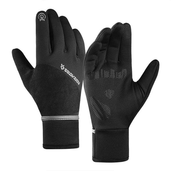 

cycling gloves outdoor sports dual-use mitten for men, Black