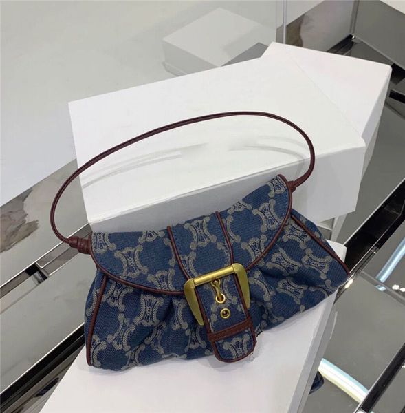 

70% factory store lisa's same triumphal arch denim underarm bag