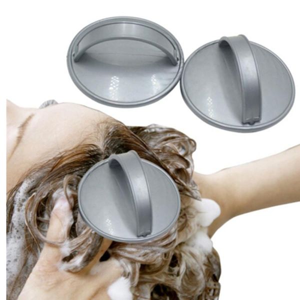 

hair brushes comb handheld scalp shampoo massage brush washing shower head mini meridian wide tooth, Silver