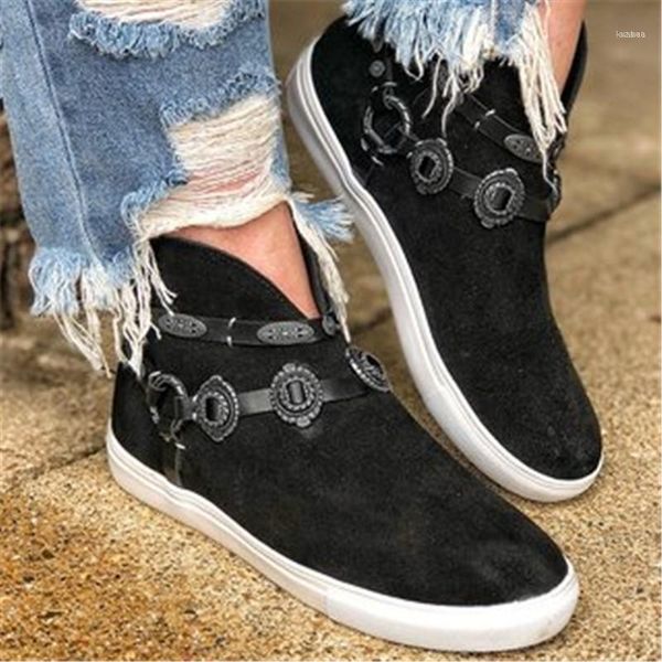 

boots 2021 winter women's fashion set-on flat-heeled fringed suede round toe flat-bottomed warm ankle11, Black