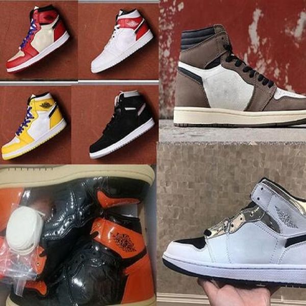 

50colors new backboard 1 basketball shoes og sneakers shoes mens fashion sneakers women chicago high trainers shoes