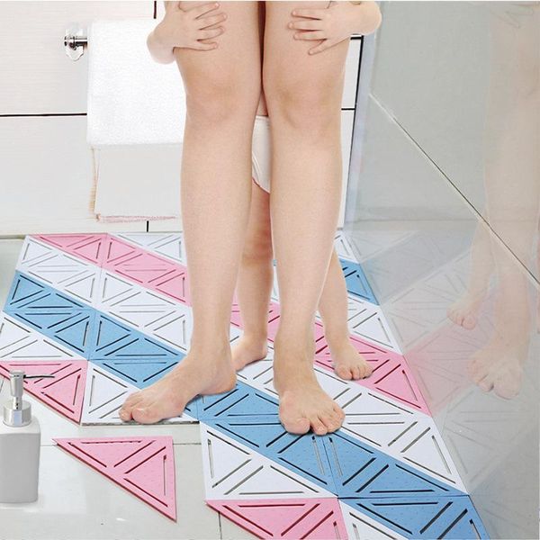 

bath mats creative room bathroom carpet set mesh soft plastic non-slip foot massage for choose combination home decoration