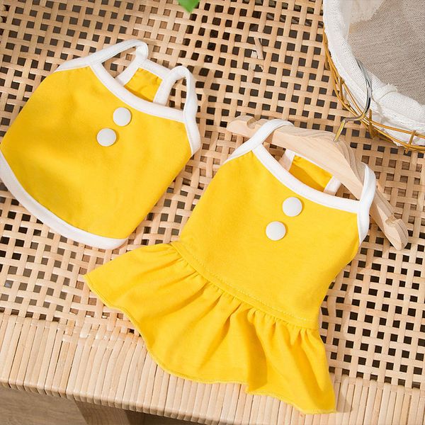 

little spring summer new back heart small dog lovers dress suspender skirt cat two feet pet clothes