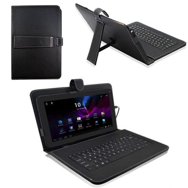 

portable wired usb keyboard ultra thin pu leather flip case makes carrying your tablet with you ever so easy and stylish keyboards