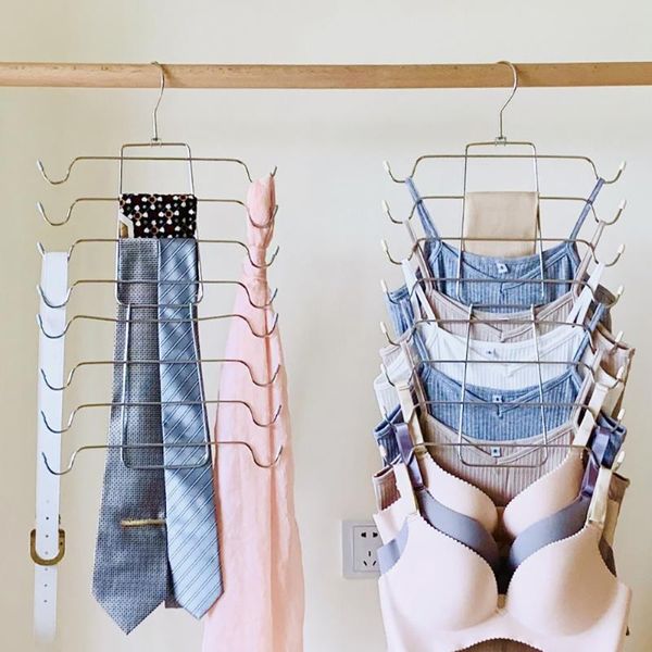 

hangers & racks underwear hanger folding multi function clothes home storage vest drying rack multi-layer magic