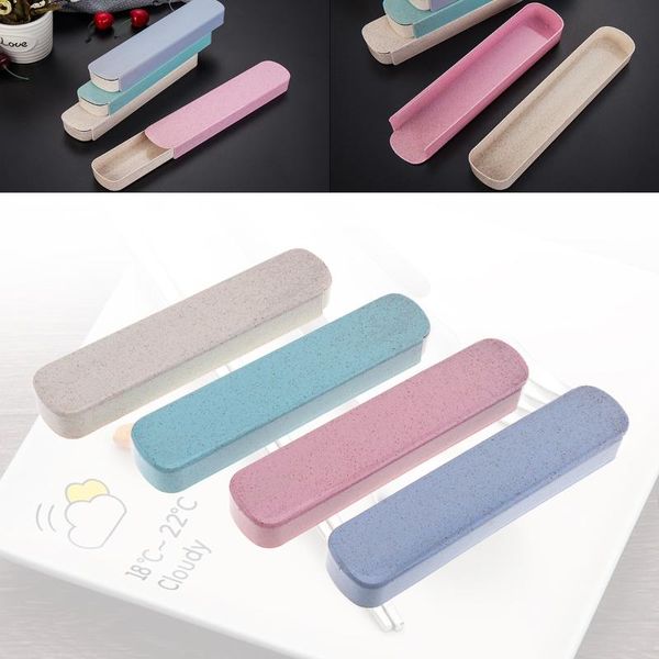 

dinnerware sets 4 colour universalportable pp pulling-type cutlery receptacle tableware storage box with fixed buckle portable lunch