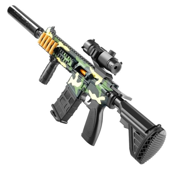 

2535children's manual bolt pulling awm shell throwing soft bullet m416 assault rifle boy simulation toy gun gift box