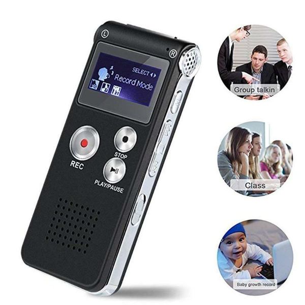 

& mp4 players 2021 8gb rechargeable steel digital sound voice recorder dictaphone mp3 player record