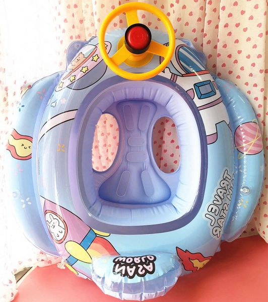 

swimming ring children's swimming baby cartoon shape inflatable horn seat ring water supplies cute animals