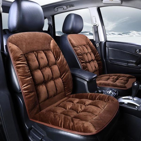 

car seat covers warm plush cushion cover universal auto front protection pad protector interior accessories