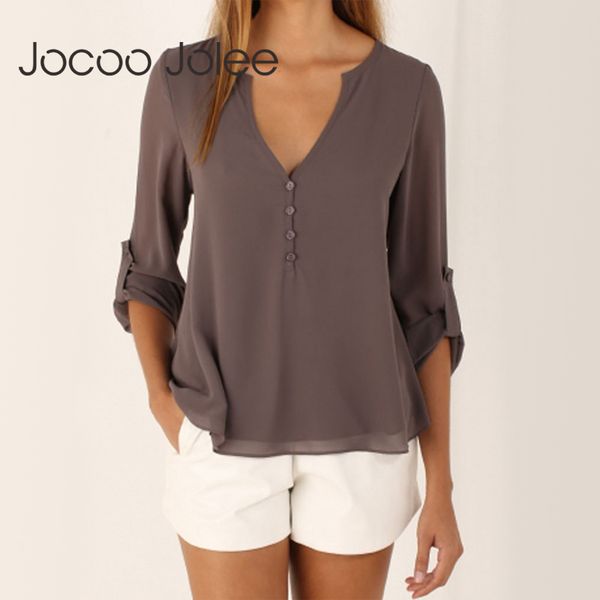 

fashion women blouse female plus size 5xl long sleeve chiffon elegant lady loose chic clothes 210428, White