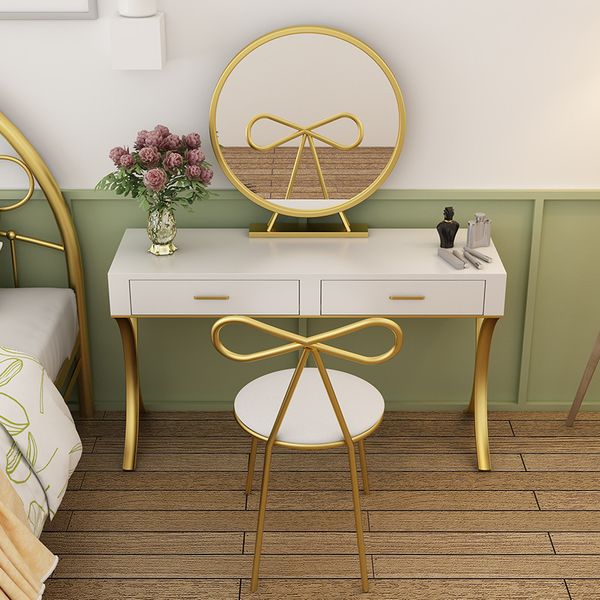 

fashion bedroom furniture light luxury northern europe modern design dress table solid wood density board dressers