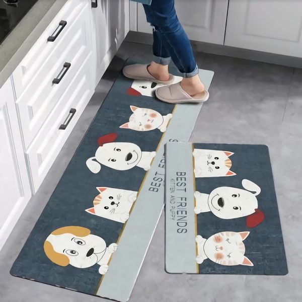 

Eovna Anti-slip Kitchen Mat Modern Bath Carpet Entrance Doormat Tapete Absorbent Rugs for Bedroom Prayer Pad