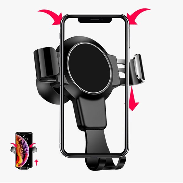 

4 colors gravity car mount holder air vent cell phone holders universal for iphone samsung huawei android smartphones dhl fast