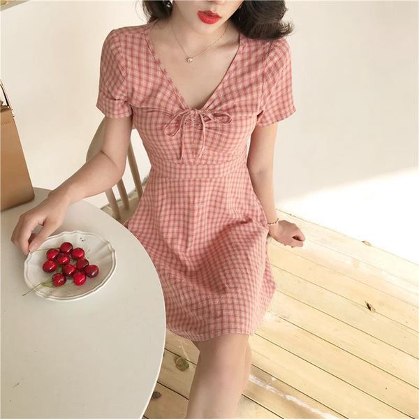 

women casual dress lady girl pure style cute kawaii elegant sweet high waist dresses, Black;gray