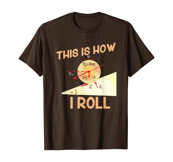 

this is how i roll for physic teachers t-shirt, White;black