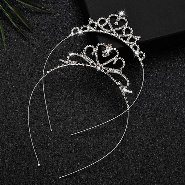 

hair clips & barrettes kids girls princess tiaras crowns headband show bridal prom bride bridesmaid gift wedding party accessiories jewelry, Golden;silver