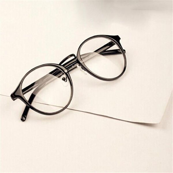 

fashion men women retro glasses clear lens eyewear eyeglasses spectacles z1 sunglasses frames, Black