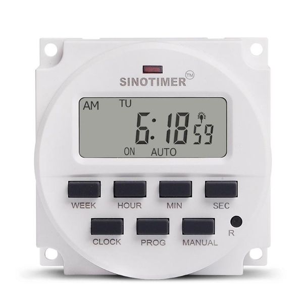 

smart home control sinotimer 24v weekly 7 days programmable digital time switch relay timer for electric appliance 8 on/off setting