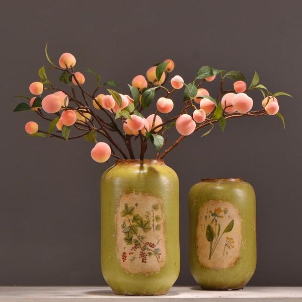 

party decoration simulation peach tree branches artificial fake fruit lifelike decorative